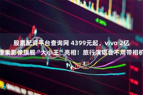 股票配资平台查询网 4399元起，vivo 2亿像素影像旗舰“大小王”亮相！旅行演唱会不用带相机